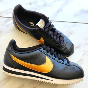 Nike Women's  Cortez Gold/White sneakers